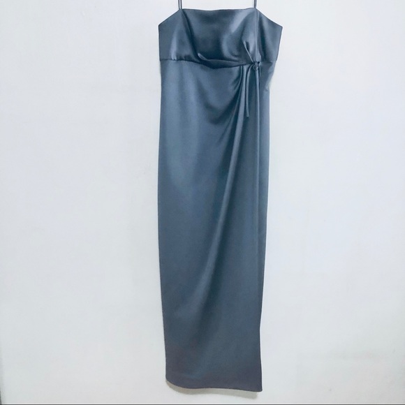 Vera Wang Dresses & Skirts - Vera Wang gray pillar long evening gown sz 8